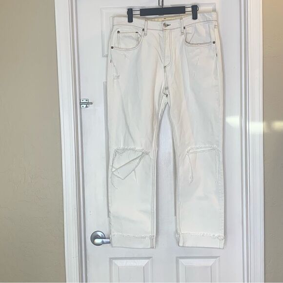 Rag & Bone Rosa Mid Rise Boyfriend in White Ave Size 30 - Picture 7 of 14